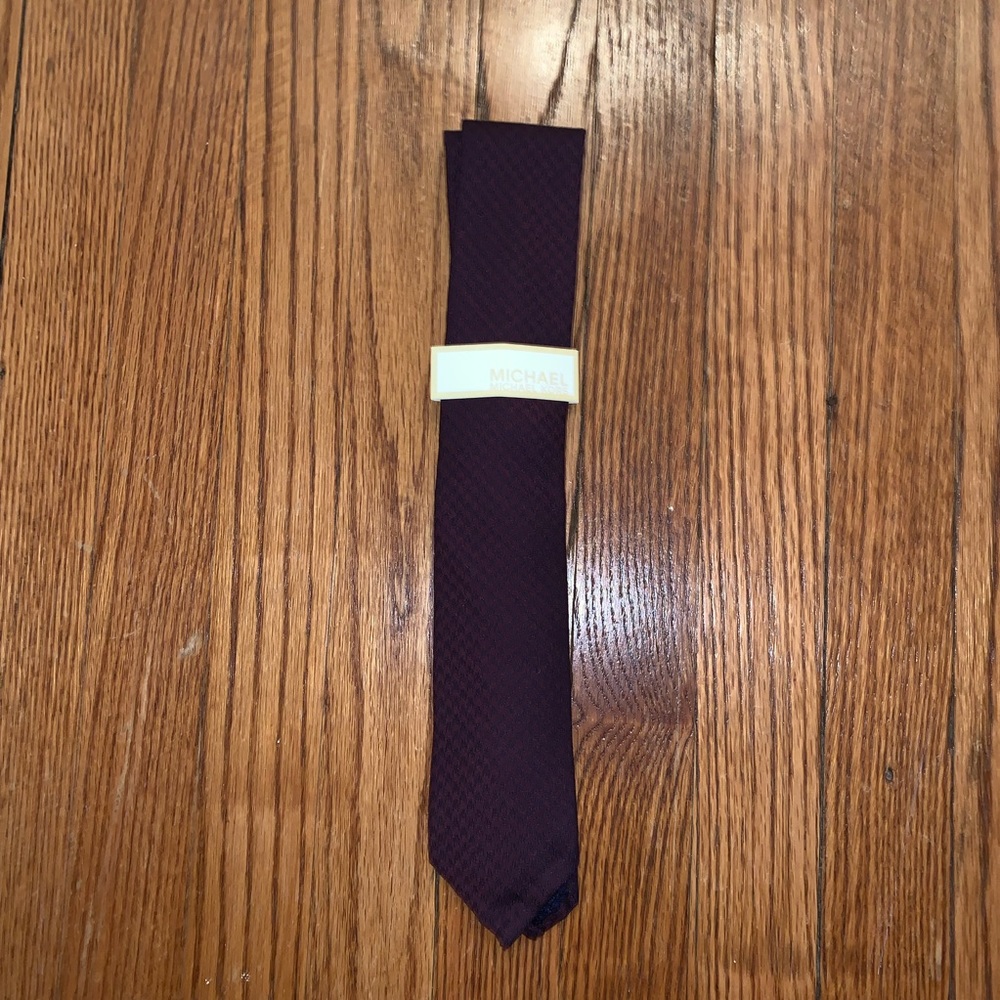 Michael Kors Burgundy and Navy Tie